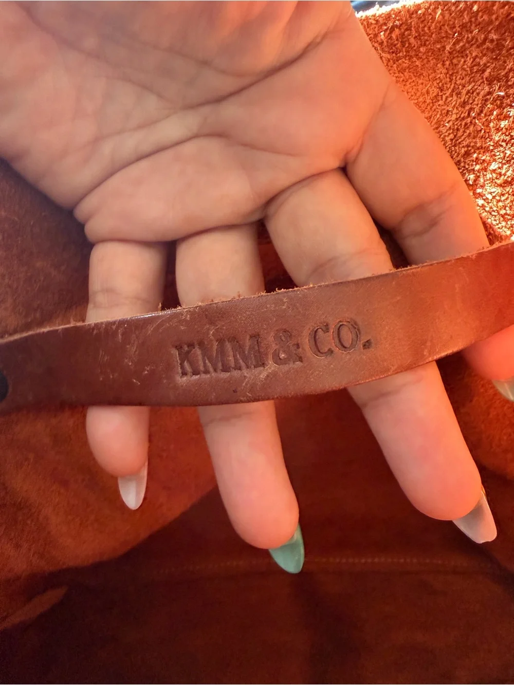 KMM and Co Carryall tote in Tan Kodiak